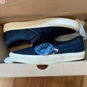 Vans Classic Slip On Knit Suede Dress Blues Unisex